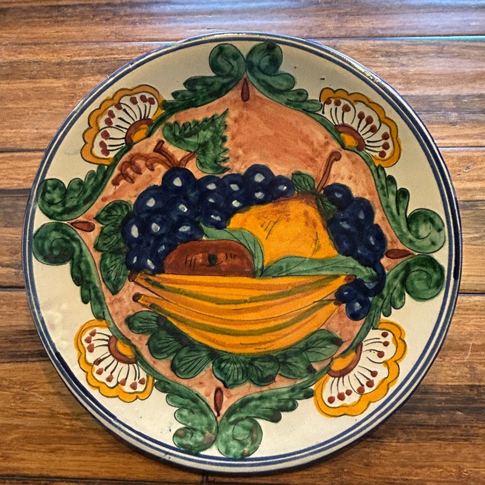 Talavera Plate. 11.5 inches.